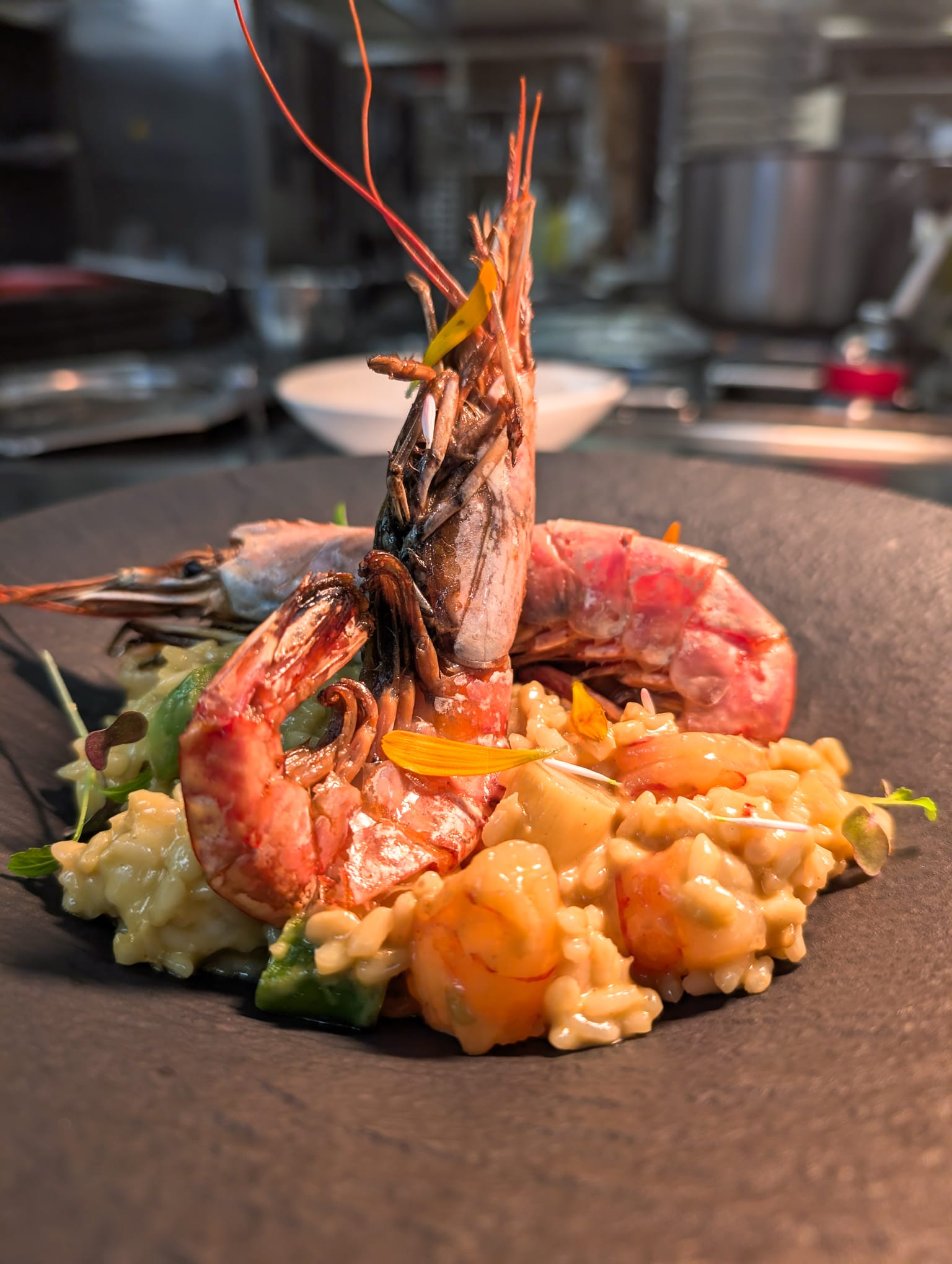 Risotto aux gambas — La Taverne du Château